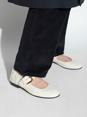 Bottega Veneta Astaire Mary-Jane Ballerina Shoes
